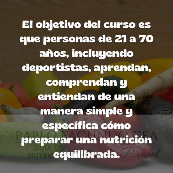 Curso de Nutrición